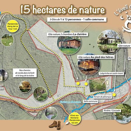 Gite Nature Le Moulin Vitrac-sur-Montane Eksteriør billede